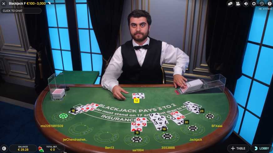 Blackjack en vivo, póquer, juegos de azar, casino, mesa, juego de cartas